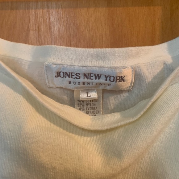 Camisole white Jones New York Essentials size L - Picture 2 of 3